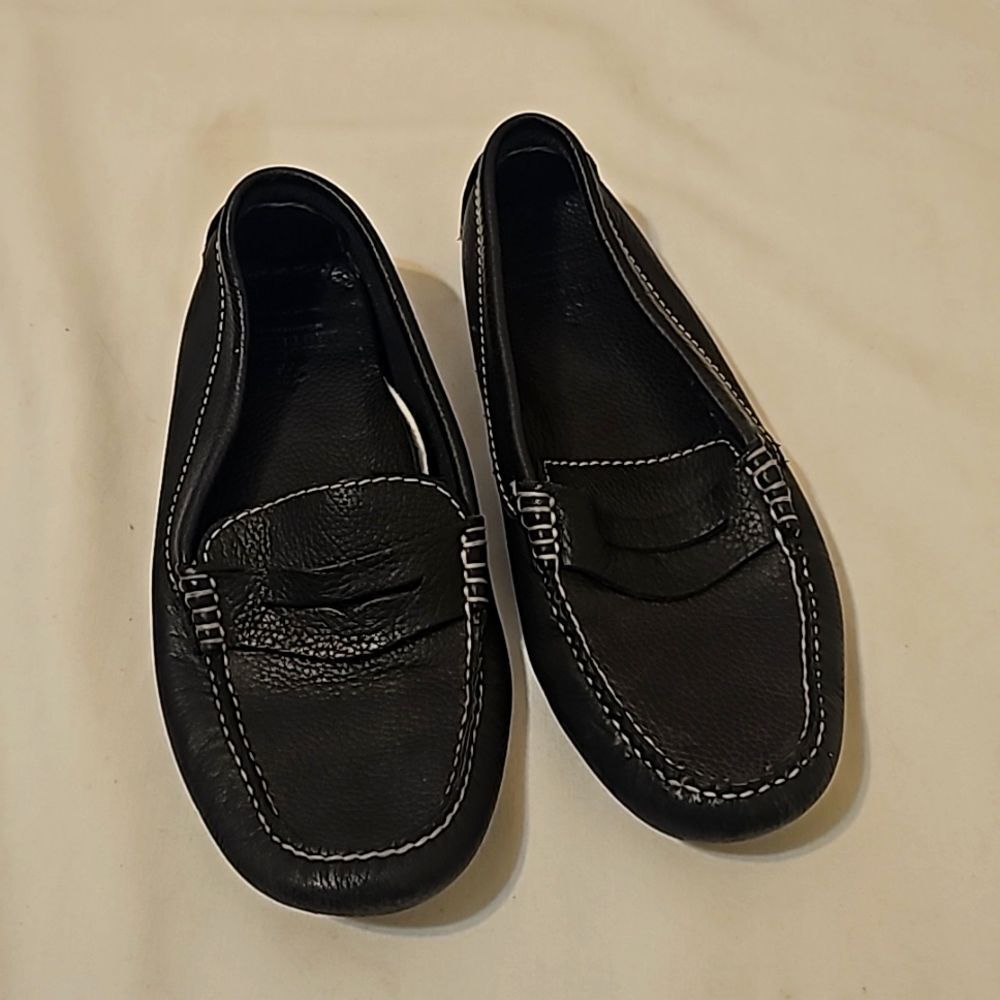 Brooks Brothers black Driving Loafers Size 7.5 M Ladies‎